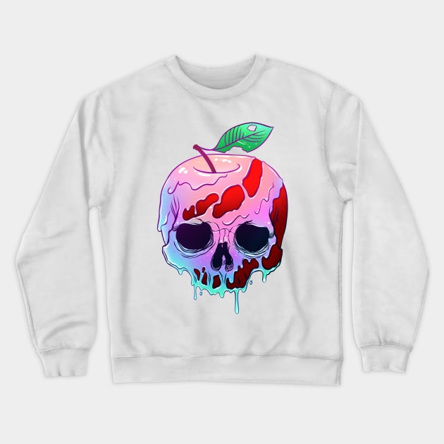 Poison Apple skull Crewneck Sweatshirt by OccultOmaStore